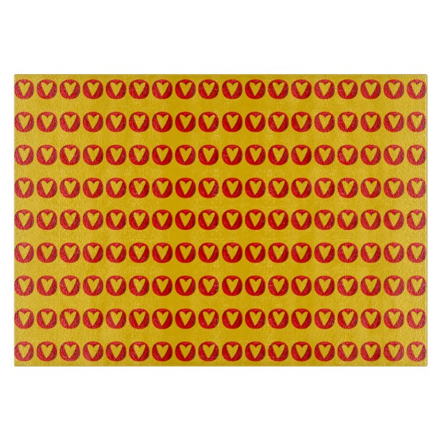 Customizable Holed Hearts Cutting Board (Front)