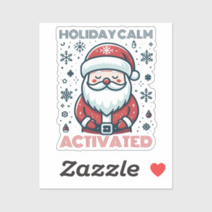 Customizable Holiday Calm Santa 