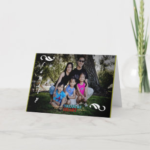 Customizable Holiday Family Photo Greeting Card