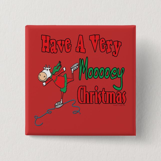 Customizable Holiday Fun Stuff 2 Inch Square Button (Front)