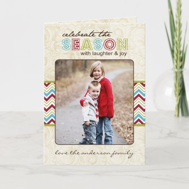 Customizable Holiday Photo Card (Front)