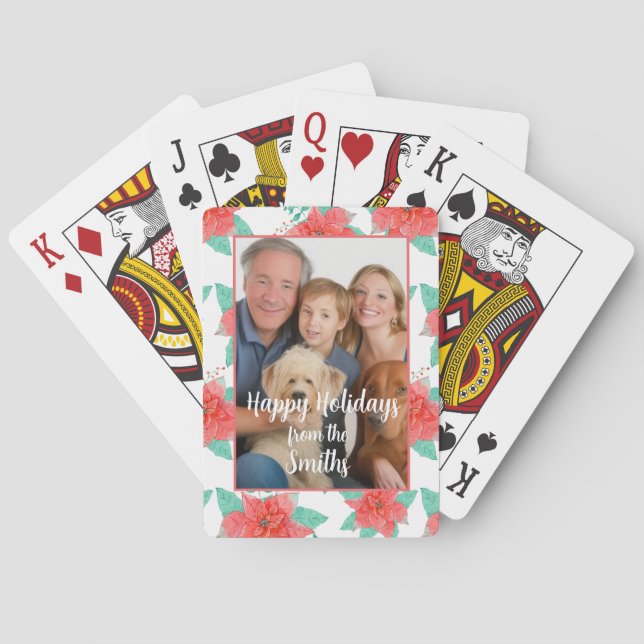 CUSTOMIZABLE HOLIDAY PLAYING CARDS ADD YOUR PHOTO (Back)