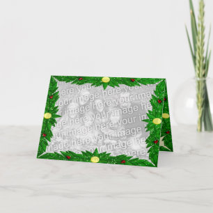Customizable Holidays Frame Card