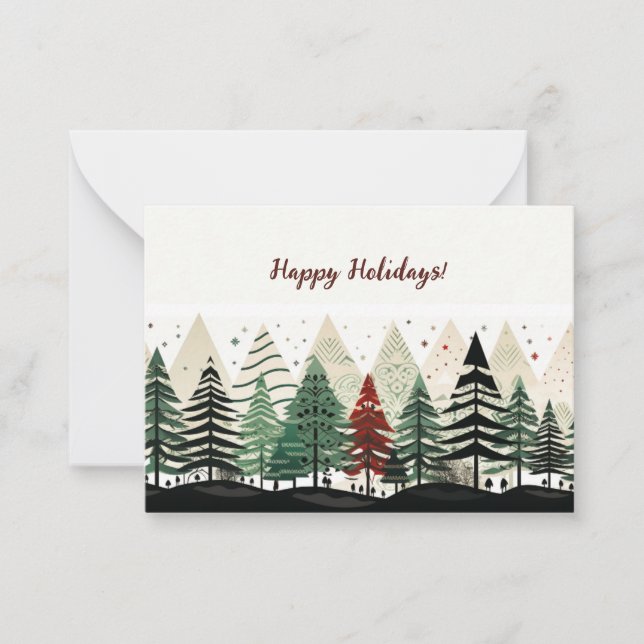 Customizable Holliday, Christmas Card. Card (Front)