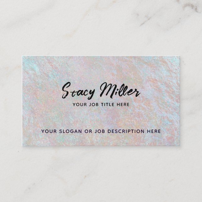 Customizable Holographic Business Cards (Front)