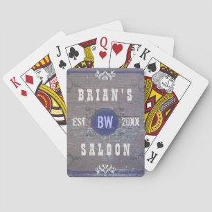 Customizable Home Bar Beer Saloon Playing Cards