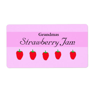 Customizable Homemade Jam Label