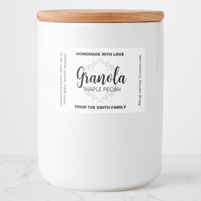Customizable Homemade Label Food_01a (Front)