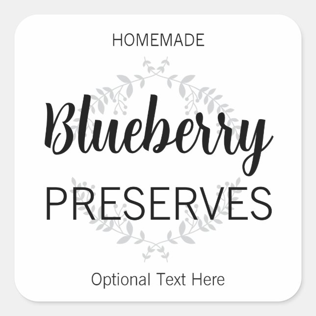 Customizable Homemade Label HM003_03sqv5 (Front)