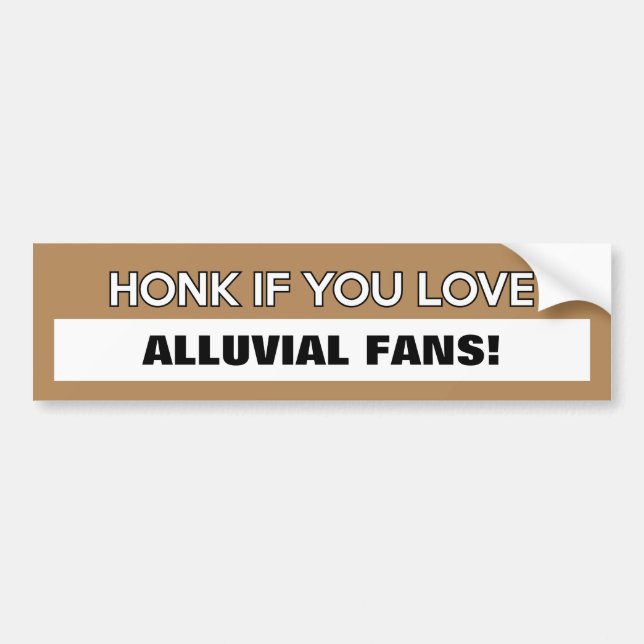 Customizable "Honk If You Love..." Bumper Sticker (Front)