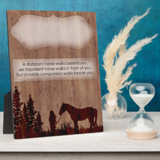 Customizable Horse Quote Stall Plaque
