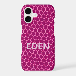 customizable hot pink giraffe print iphone case