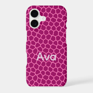 customizable hot pink giraffe print iphone case