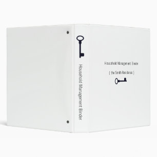 Customizable Household Management Binder