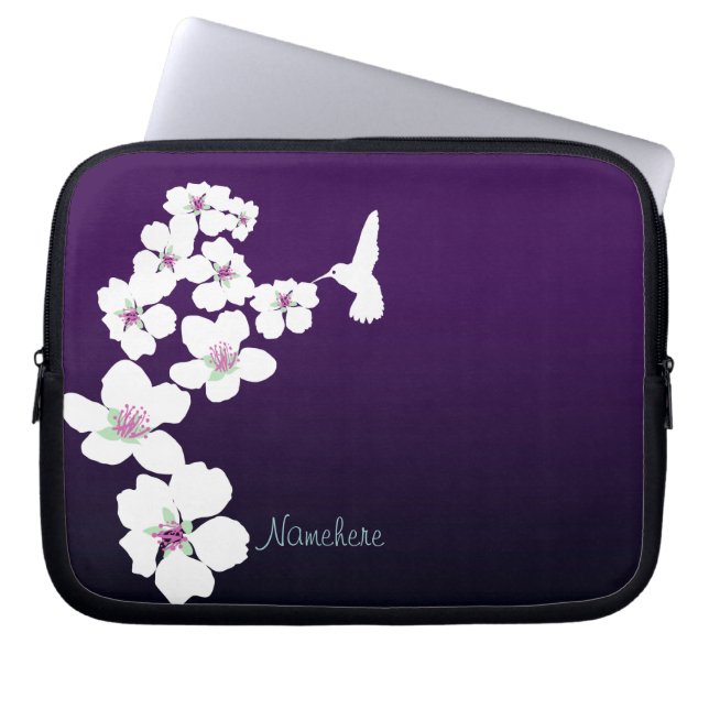 Customizable: Hummingbird Laptop Sleeve (Front)