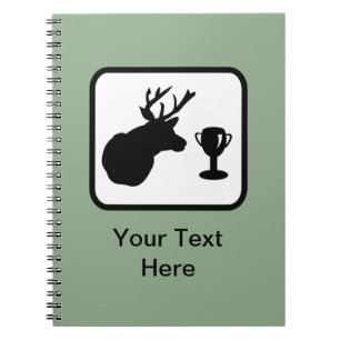 Customizable Hunter Logo Notebook