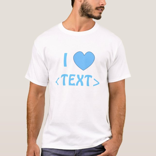 Customizable I Heart Shirt 0007 (Front)