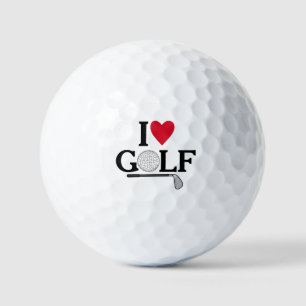 Customizable I love Golf Balls
