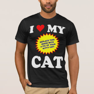 CUSTOMIZABLE I Love My Cat T-Shirt