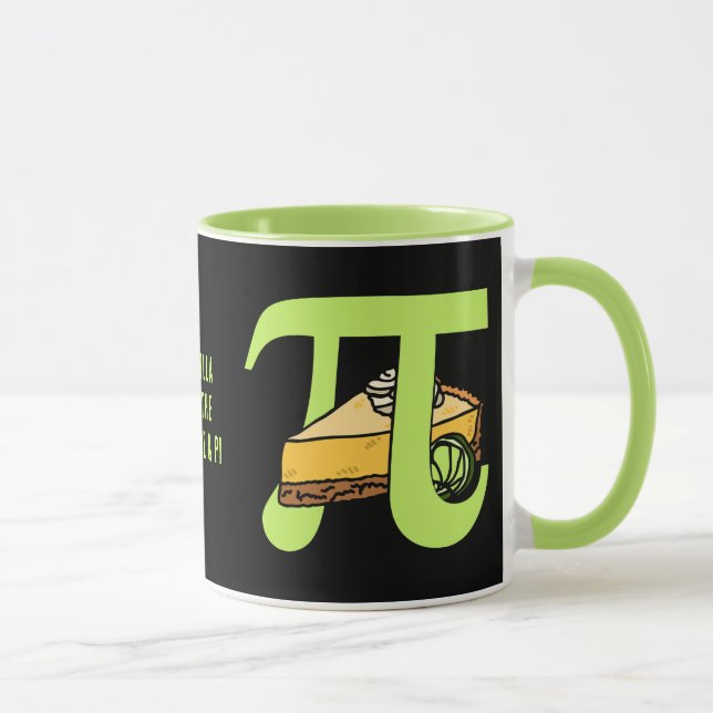 Customizable I LOVE PIE AND PI Day Mug (Right)