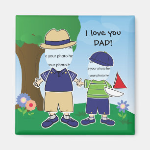 Customizable I Love You Dad Magnet