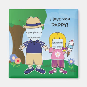 Customizable I Love You Daddy Magnet