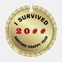 Customizable I survived 20## medal funny