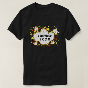 Customizable I survived 20xx explosion colourful T-Shirt