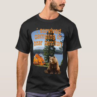 Customizable I survived camping in bear territory T-Shirt