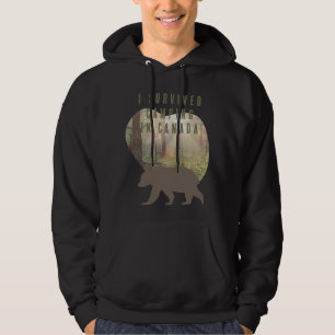 Customizable I survived camping in Canada Hoodie