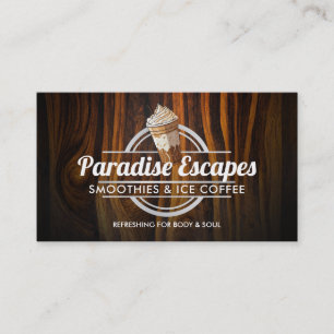 Customizable Ice Coffee logo business cards