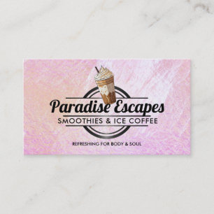 Customizable Ice Coffee logo business cards