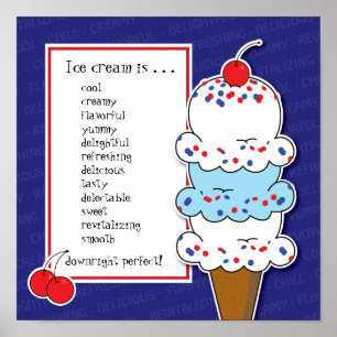 Customizable Ice Cream Cone Poster