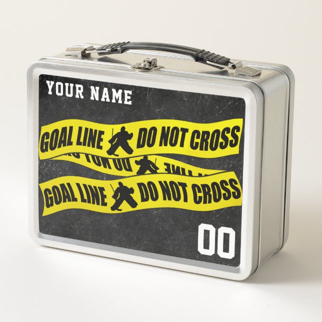 Customizable Ice Hockey Goalie Lunch Box (Front)