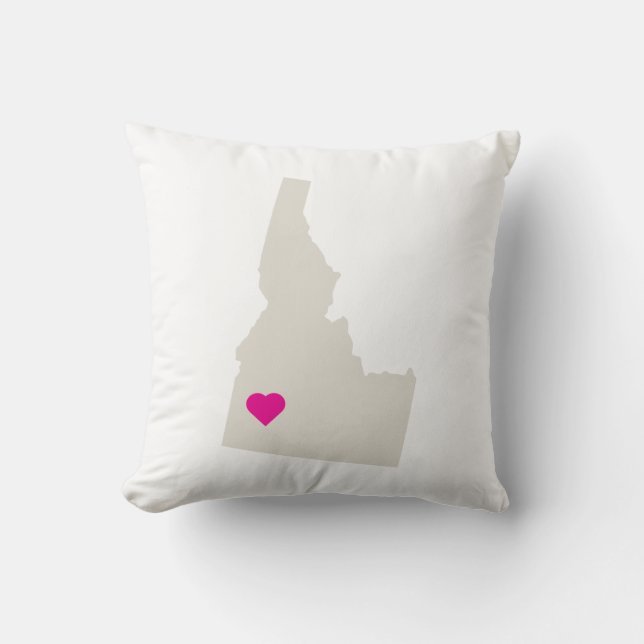 Customizable Idaho State Love Reversible Pillow (Front)
