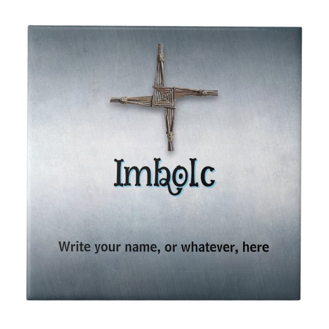 Customizable Imbolc Ceramic Tile (Front)