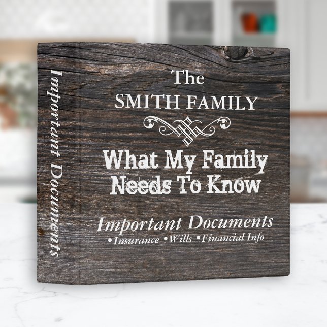Customizable•Important Emergency Documents Binder (Creator Uploaded)