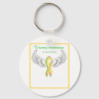 Customizable In Loving Memory Trisomy 13 Keychain