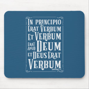 CUSTOMIZABLE In Principio Erat Verbum Mouse Pad
