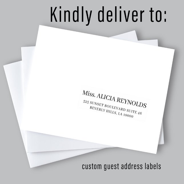 Customizable individual mailing address labels (Creator Uploaded)