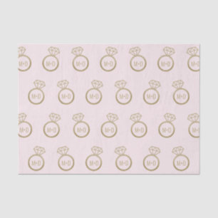 Customizable Initial Engagement Ring Tissue Paper
