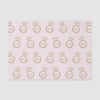 Customizable Initial Engagement Ring Tissue Paper