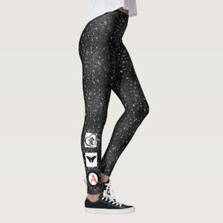 Customizable Initialling Leggings KANJI LOVE,