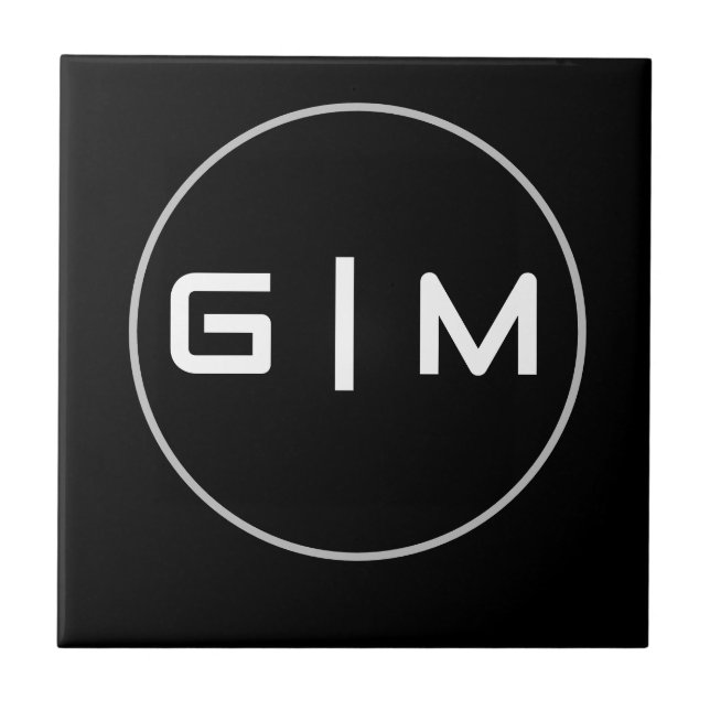 Customizable initials name tile (Front)