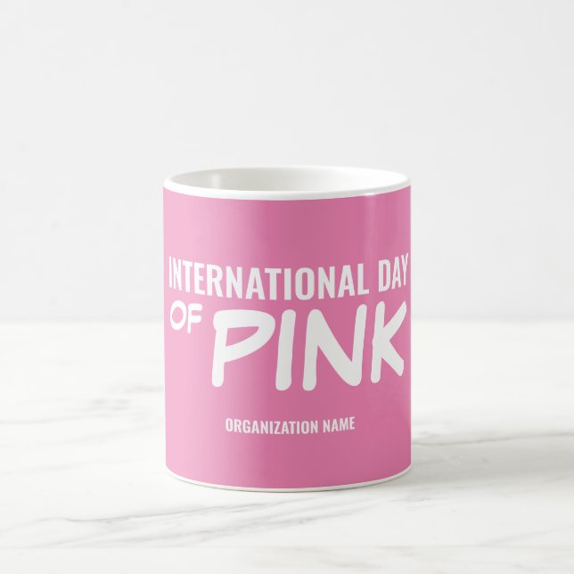 Customizable International Day of Pink Coffee Mug (Center)