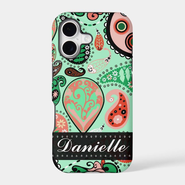 Customizable iPhone 5 Paisley Mobile Device Case (Back)