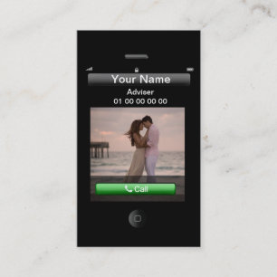 Customizable iPhone Design (with social buttons) Business Card