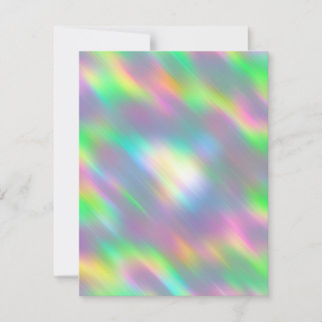Customizable Iridescent Blank Card for Any Event (Front)