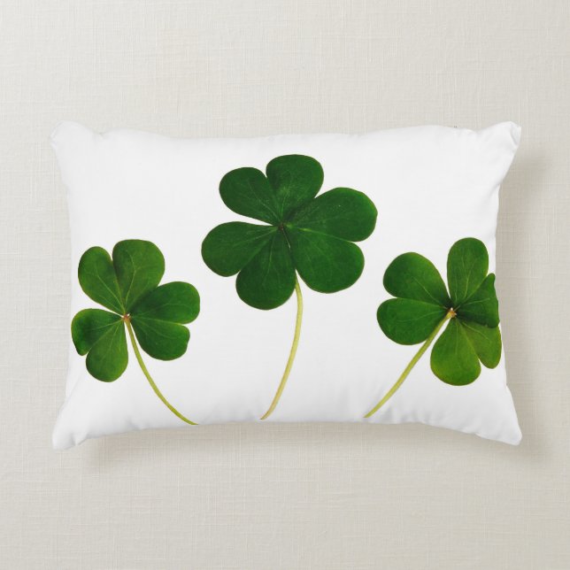  Customizable Irish Clover Pillow (Front)