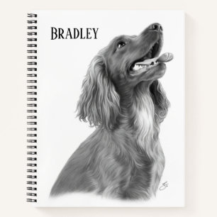 Customizable Irish Setter Notebook